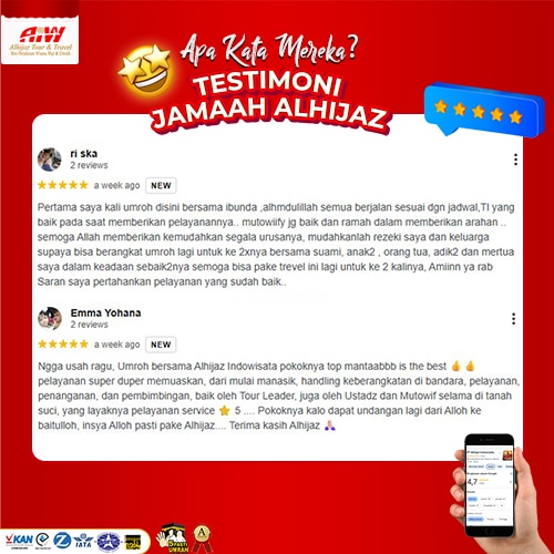 testimoni jamaah Alhijaz Travel umrah